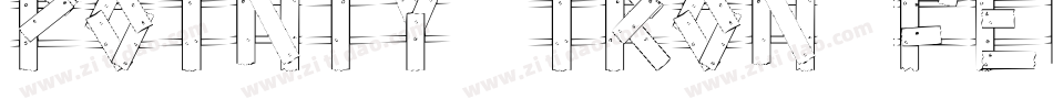 Pointy Iron Fence字体转换